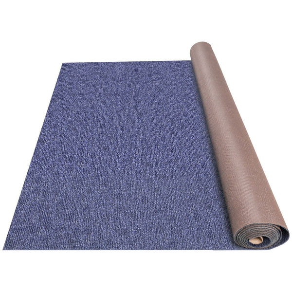 VEVOR Bass Boat Carpet 6'x18' 32 oz Cutpile Marine Carpet In/Outdoor Patio Area Rugs, Blue