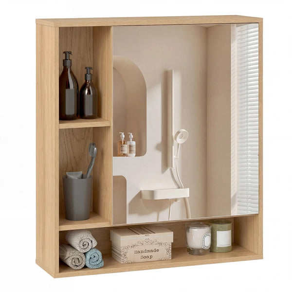 Tangkula Bathroom Cabinet with Mirror for Living Room